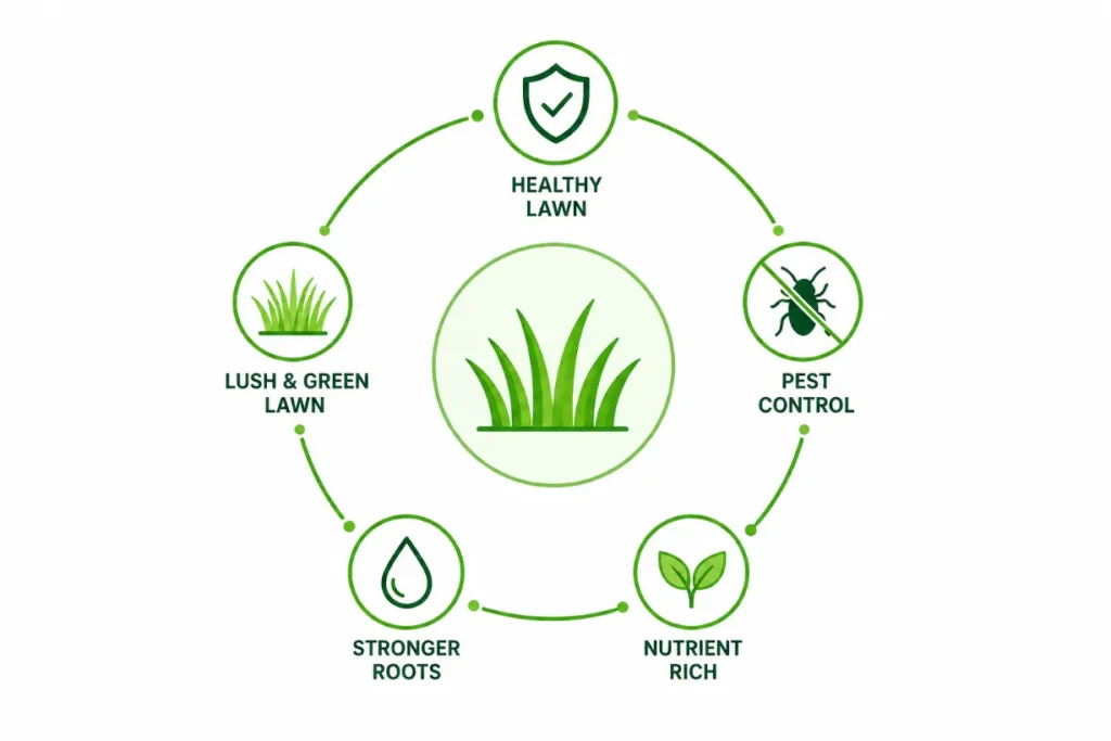 Lawn Care and Pest Control Info Graph