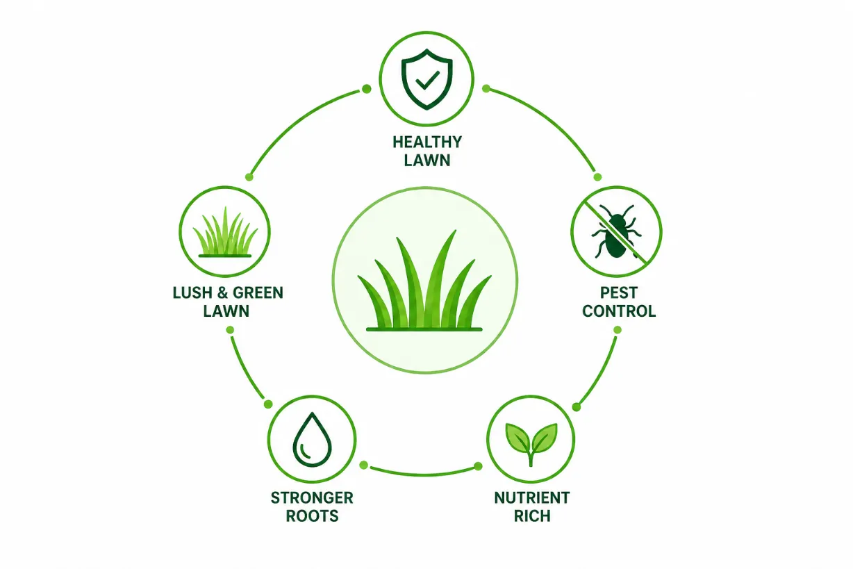 Lawn Care and Pest Control Info Graph - By Gen Lawn