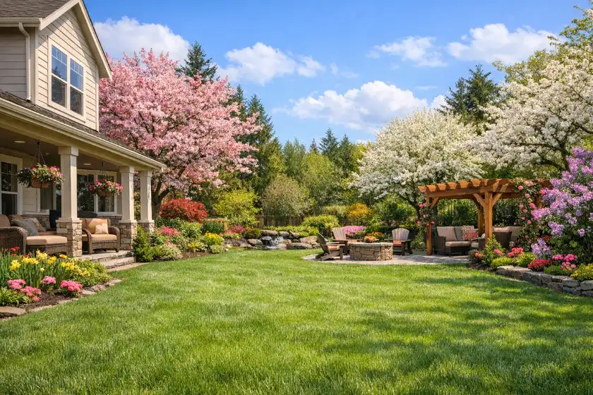 Beautiful looking lawn in Michigan, Spring Lawn Care in Michigan
