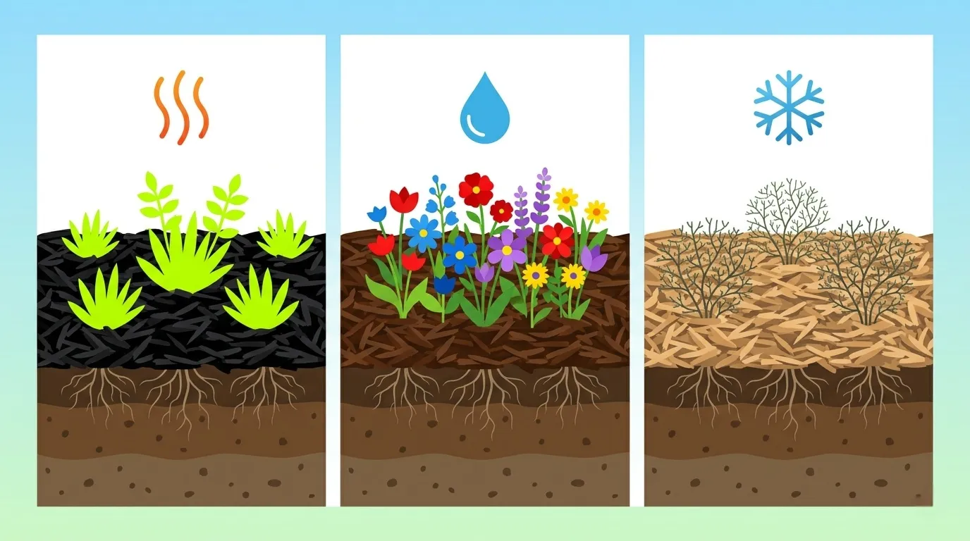 What Color Mulch Is Best for Your Flower Beds - Gen Lawn