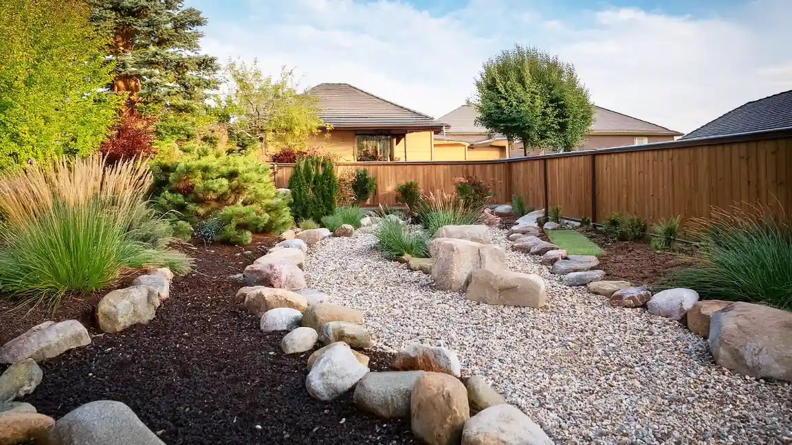 Natural Stone and River Rock Borders