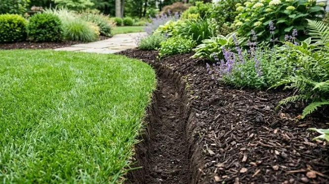 Trench or Spade Edging