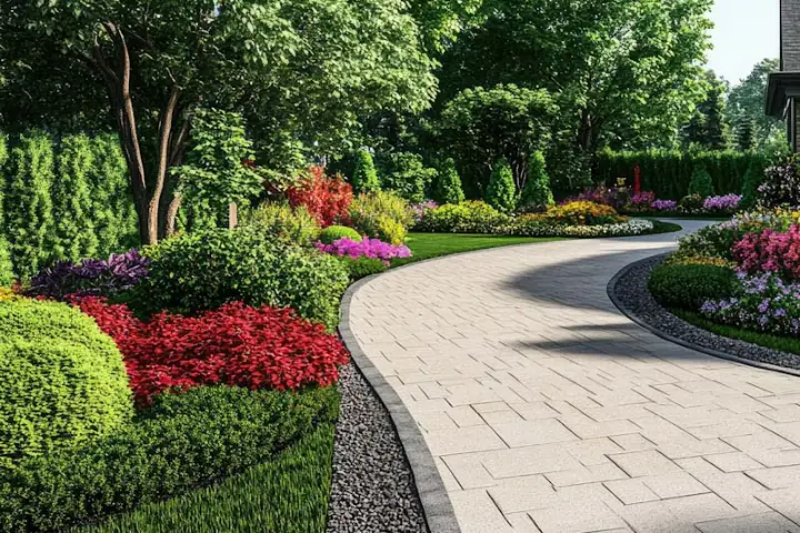 flowers Driveway Borders