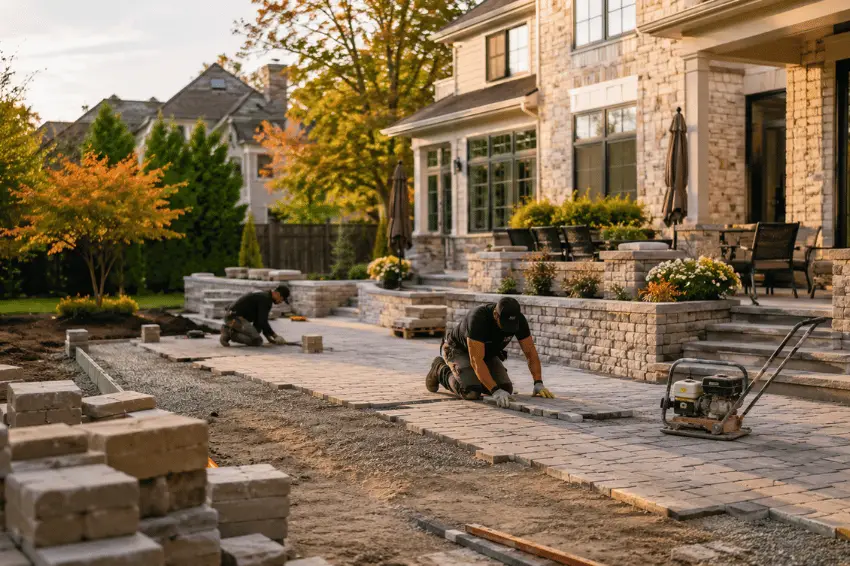 hardscape installation process
